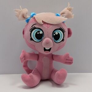 Littlest Pet Shop Minka Mark Monkey Plush Stuffed Animal Toy Pink 9 In Tall LPS